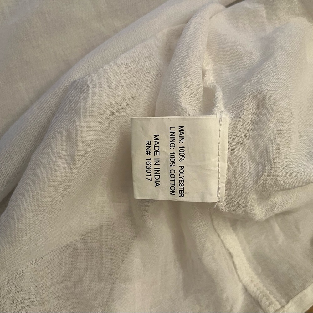 NWT White Boho Mini Dress Size 12 - Picture 13 of 13